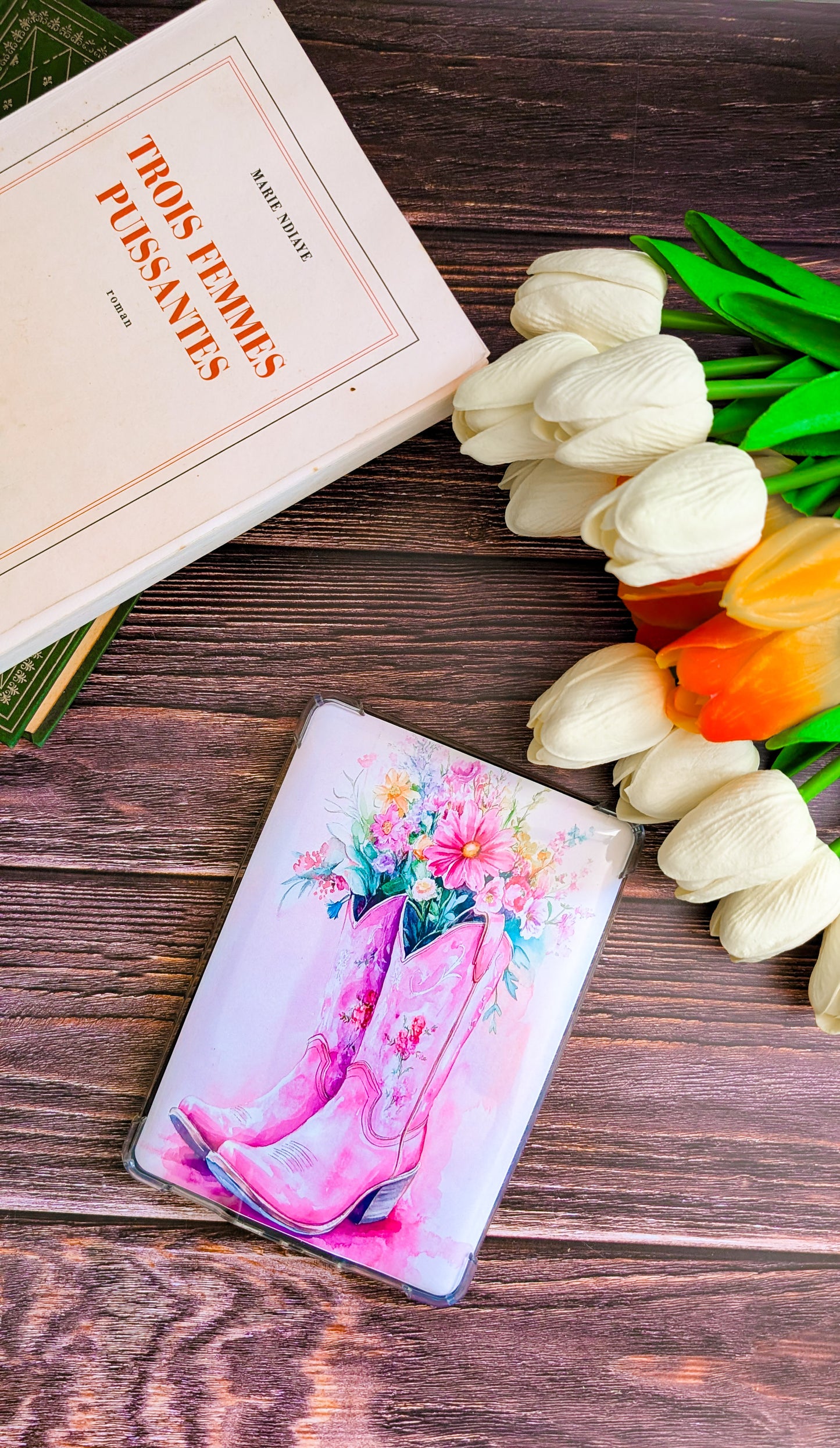Fond Kindle bottes santiags rose _ PRODUIT NUMERIQUE A TELECHARGER