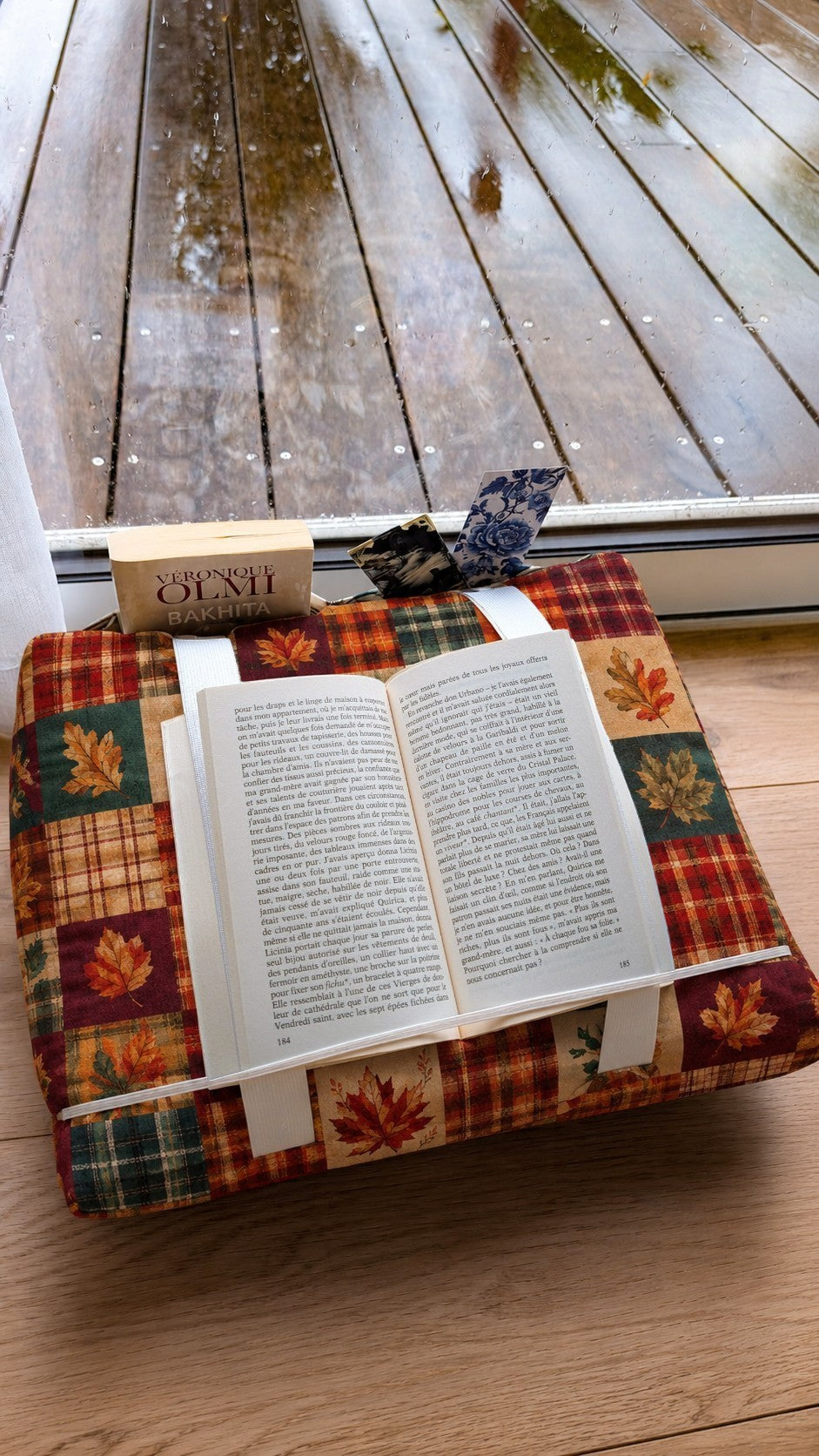 Maxi coussin de lecture avec poches PERSONNALISABLE