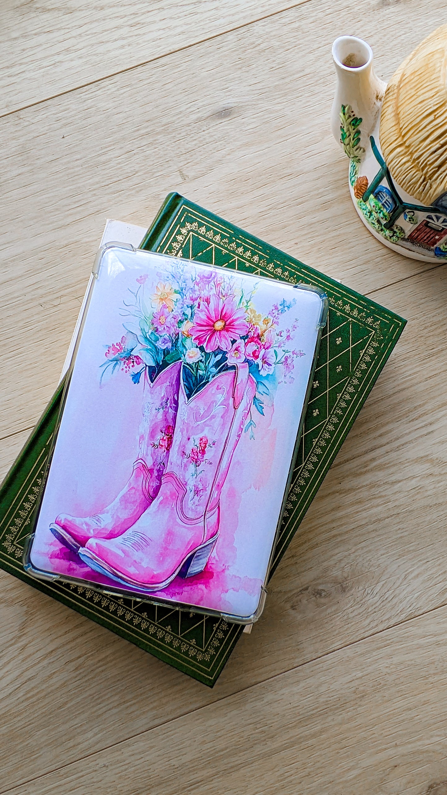 Fond Kindle bottes santiags rose _ PRODUIT NUMERIQUE A TELECHARGER