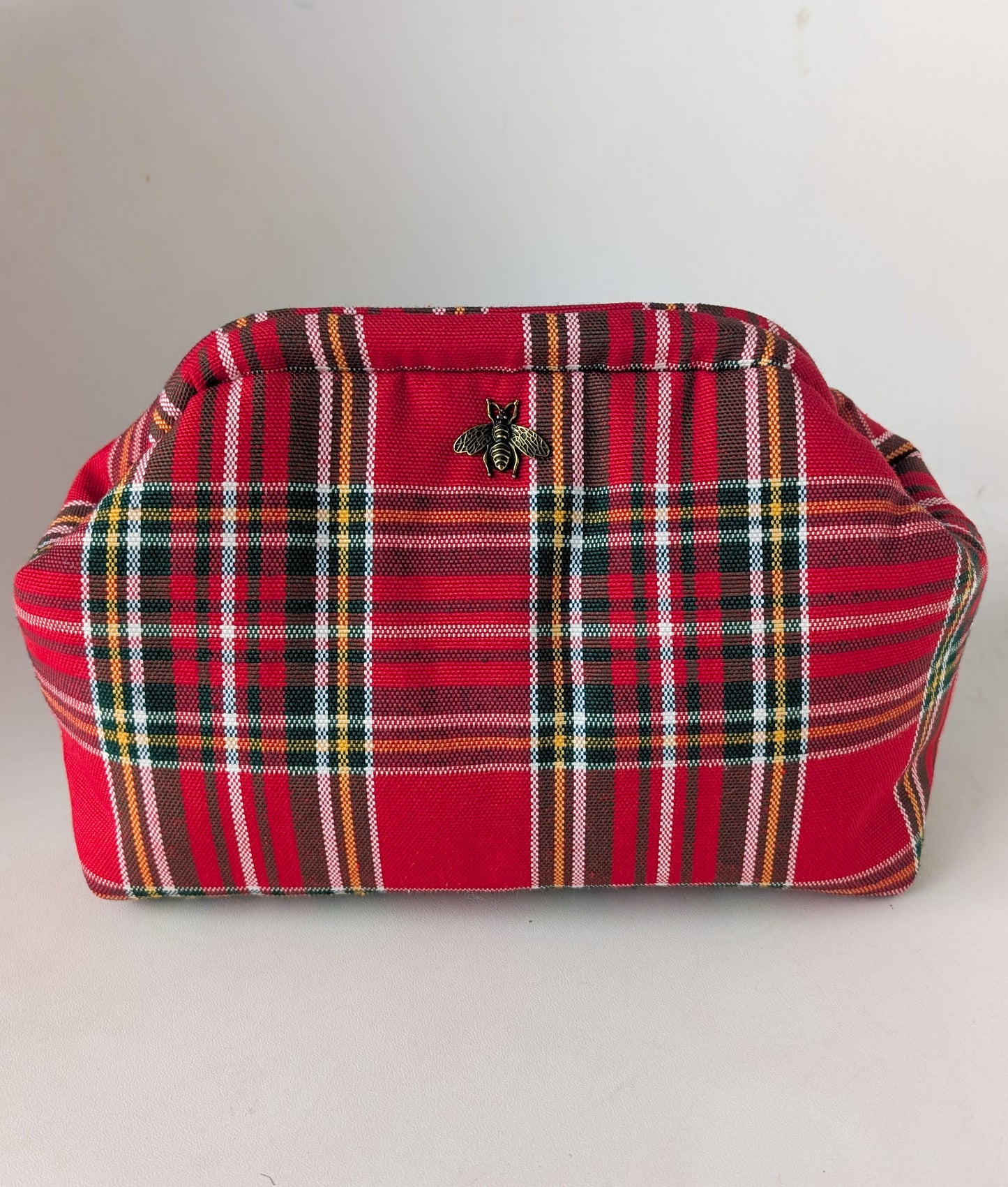 Trousse de toilette Tartan rouge