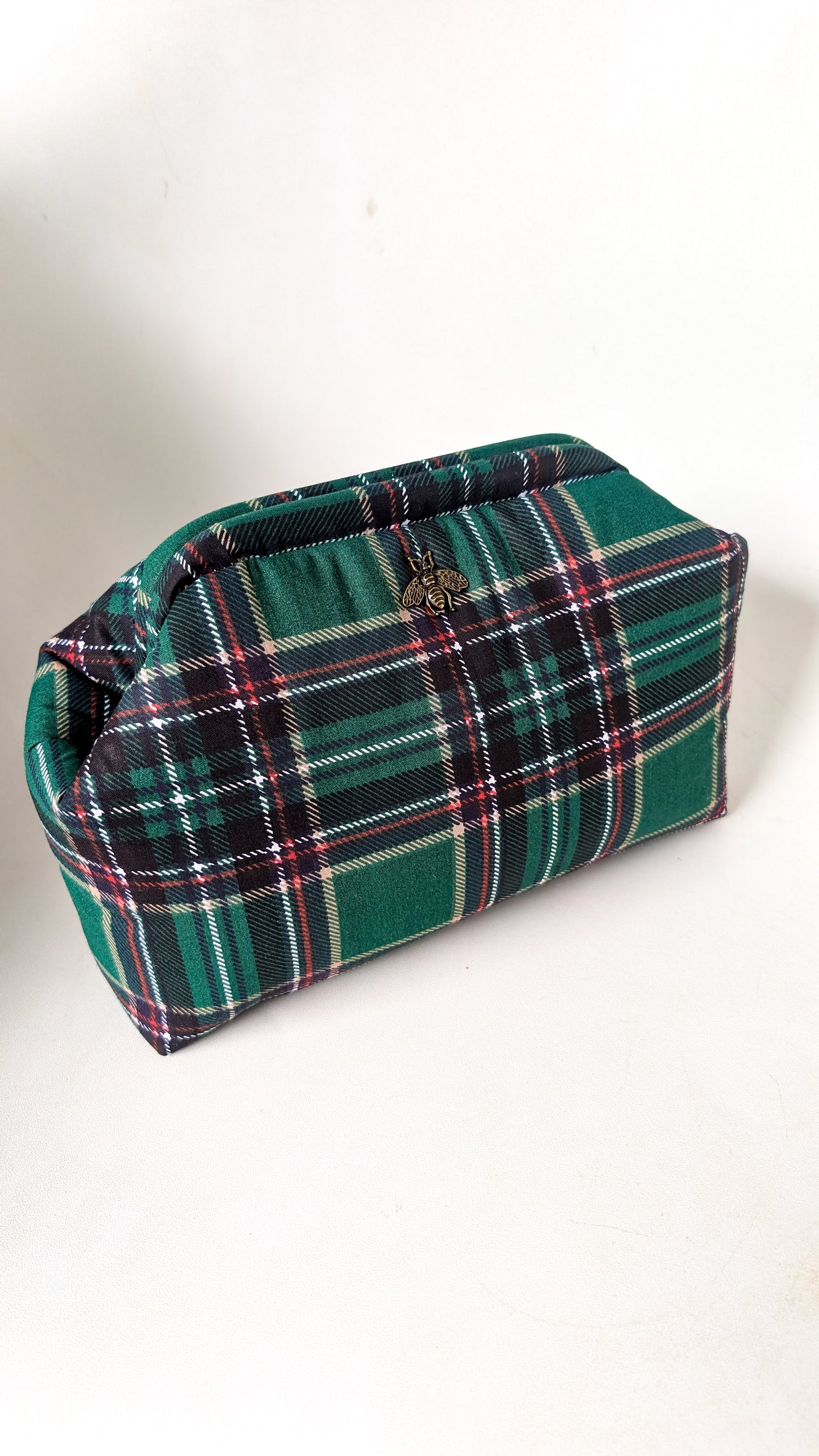 Trousse de toilette Tartan vert